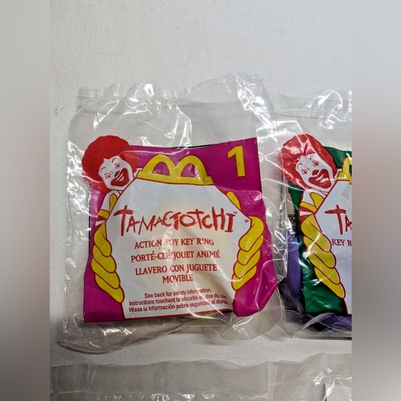 1998 TAMAGOTCHI KEYCHAIN MCDONALDS HAPPY MEAL TOYS 1-8 Bundle - Picture 4 of 11
